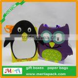 2016 Wholesale Luxury Gift Bags Merry Christmas Personalised Name Art Paper Owl Bags thumbnail-4
