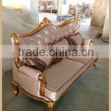 Classic Royal Imperial Golden Fabric Sofa thumbnail-5
