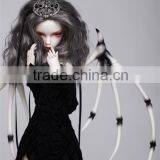New Style Medium Length Loose Wavy Gray 1/4 Bjd Doll Wigs thumbnail-4