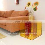 Frosted Perspex/Acrylic Cube End Table thumbnail-1