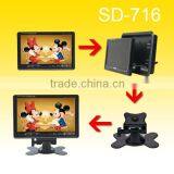 Guangzhou Factory Stand Alone 7 Inch Car LCD TV Monitor With USB thumbnail-4