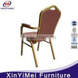 Metal Tube Hotel Armchair With Fabric XYM-L97-1 thumbnail-3