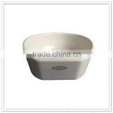 Food Melamine Material Green & White Double Color Two Tone Hotel Plastic Large Bowls thumbnail-6