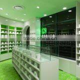 Green And White Color MDF Made Pharmacy Shelves thumbnail-2