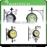 14.5 Inch Double Sided Outdoor Metal Clock thumbnail-5