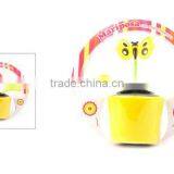 SOLAR POWER DANCING FLOWER WITH BUTTERFLY DEGISN thumbnail-2