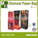 Recycled Two Layer Charcoal Packing Paper Bag/ Bbq Coal Kraft Paper Packing Bag