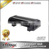 60W 11inch Farm Agriculture Vehicles Heavy Duty Truck Trailer Mining Crane Truck Driving Spot Working Flood Led Light Bar thumbnail-4