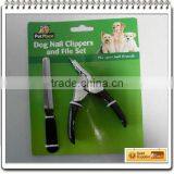 Pet Supply Dog Nail Scissors Pet Nail Clipper Set thumbnail-1