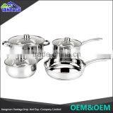 Eco-friendly High Quality 7pcs Polishing 316 Stainless Steel Cookware thumbnail-5