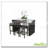 Bar Dining Table,6 Pcs Stools Bar Used Weave Dining Table thumbnail-2