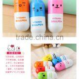 Promotional Creative Plastic Ballpoint Pen With Pill Shaped Top ,Capsule Ballpoint Pen,Vitamin Ball Pen thumbnail-3