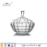 Fancy Glass Candy Jar Crystal Glass Jar With Glass Lid;high Quality Glass Jar With Lids thumbnail-1