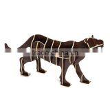 Puzzle Wood Craft Leopard Table Book Shelves Creative Animal Furniture thumbnail-2