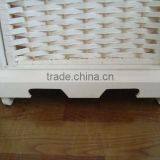 Modern Design White Wooden Cabinet With 2 Wave and 2 Wooden Drawers thumbnail-5