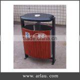 Arlau Outdoor Decorative Wooden Trash Cans thumbnail-1