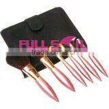 6pcs Gift Pink Handle Makeup Cosmetic Brush Set thumbnail-1