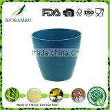 Best Design Round No Pollution Bamboo Fiber Indoor&Outdoor Flower Pots