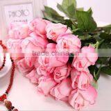 45cm Artificial Satin Rose Flower thumbnail-1