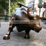 Animal Metal Bronze Garden Meatl Craft Bronze Foundry Brass Fighting Bull thumbnail-3