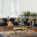 Luxurious Elegant Rococo Designed Carving White and Golden Tufted Crown Bed With Nightstand and Dressing Table BF12-05254f thumbnail-5