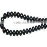 Wholesale 9-10mm Black Baroque Tahitian Pearl Strand thumbnail-2