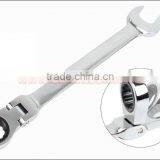 FLEXIBLE HEAD Ratchet Wrench Set Combination Spanner Kit Open Ended and Ratchet Ring Great Double Ended Combi Spanners thumbnail-3