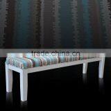 Bench Gita Mahogany White Painted thumbnail-3