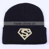 Fashion Hot Drilling CC Winter Beanies With Rhinestone thumbnail-5