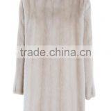 2016 Winter Women Keep Warm Noble Natural Mink Fur Coat thumbnail-2