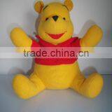 Plush Bear With T-shirt Lovely Bear Fake Fur Toys Stuffed Bear thumbnail-1