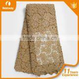 High Quality Lace Fabric Mesh Embroidery Guipure Cord Lace Cupion CP0145 African Cord Lace for Wedding Dress thumbnail-1