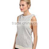 Factory Sale 2016 100% Cotton Tank Tops Sleeveless Slim Fit t Shirt Made in China thumbnail-1