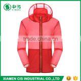 Custom Outdoor Ultrathin Sunscreen Ladies Blank Skin Jacket With Hood thumbnail-1