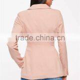 MGOO Foshan Factory Made Custom One Button Women Suits Blazers 2017 Spring Belted Long Sleeves Jackets thumbnail-6