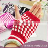 Fingerless gloves hand Pineapple magic knitted gloves