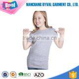 Soft and Breathable Custom 100 Combed Organic Blank Plain Kids T-shirt thumbnail-2