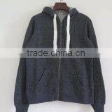 China Oem Cheaper Customized CVC60/40fleece Zippered Hoodies Wholesale Good Quality Warm Zippered Hoodies thumbnail-1