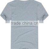 Mens V Neck Plain With No Design T Shirt Short Sleeve thumbnail-2