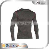High Quality Dry Fit Nylon Sport Shirt Fitted Sport Shirt Gym Mmucle Fit Design thumbnail-4