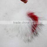 Myfur Bi-Color Raccoon Soft Ball Raccoon Fur Balls Fur Pom Poms For Beanie Hat And Caps thumbnail-3