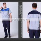 Juqian Mens Working Coverall Workwear Cotton Short Sleeve Summer Industrial Safey Work Uniforms thumbnail-5