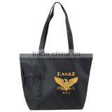 Slant Pocket Tote Bag - Features a Full Top Zipper Closure, Side Mesh Pocket and Comes With Your Logo. thumbnail-2