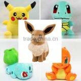 Walson Instyles Copyright 5PCS Pokemon Plush Toys Pikachu Bulbasaur Squirtle Charmander Eevee Action Set thumbnail-1