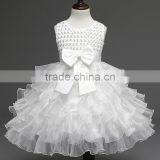 Elegant Girl Dress Girls 2015 Summer Fashion Pink Lace Party Flower Princess Wedding Dresses Baby Girl Dress thumbnail-5