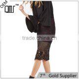 2017 OEM Spring Elegant Lace Panelled Pencil Mid Length Skirts thumbnail-1