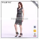 Oem & Odm Service V Neck Whole Sale Wonen Dresses