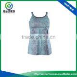 OEM Fashion Sublimation Printing Dry Fit Stringer Vest / Stringer Tank Top / Yoga Tank Top for Women thumbnail-1