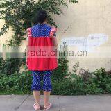 2017 New Design Wholesale Ruffle Womans Clothes Sets Girls Clothes Comfortablely And Beauty thumbnail-2