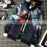 Printed Black Baseball Jacket Mens Outer Jacket thumbnail-5